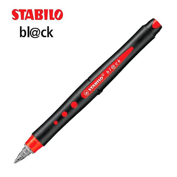  블랙 스타빌로 롤러볼 파인 레드 10자루