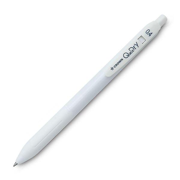 12개입 볼펜 화이트 0.4 마일드 퀵드라이