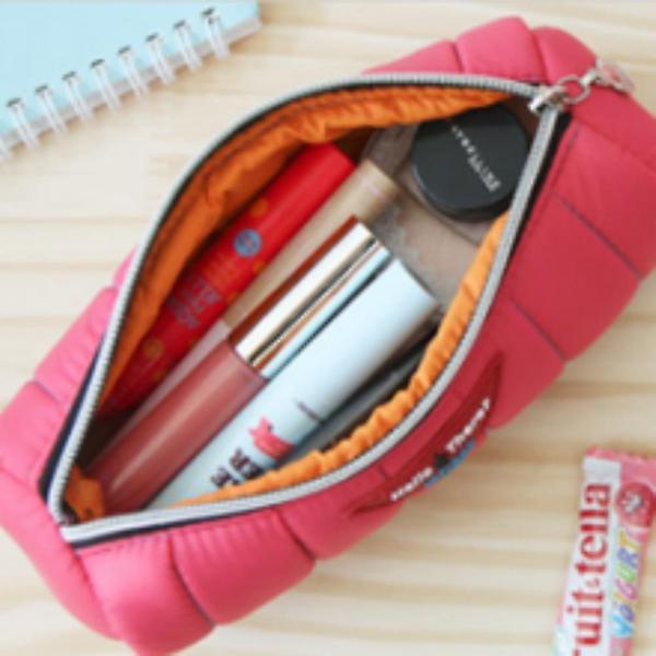  고등 대 학생 패딩 필통 파우치 색상랜덤