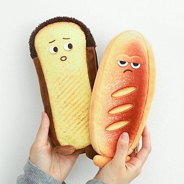  귀여운 식빵 인형 필통 파우치 2종/특이한 캐릭터