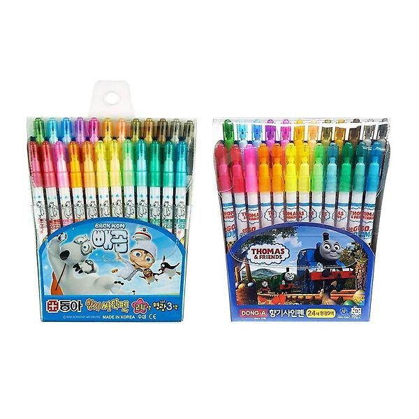  동아 향기싸인펜 24색x12팩 남아용