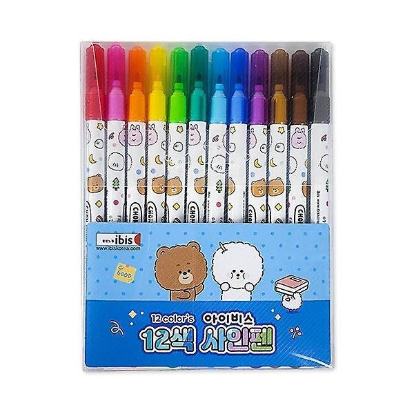 아이비스 4500 12색아이비스사인펜(CR)-블루