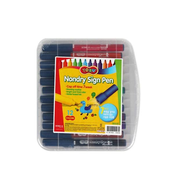  논드라이사인펜 빅센시 12색 토루사출