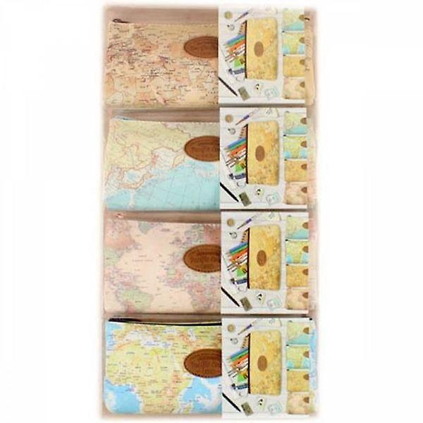  지도 삼각 필통 X8개