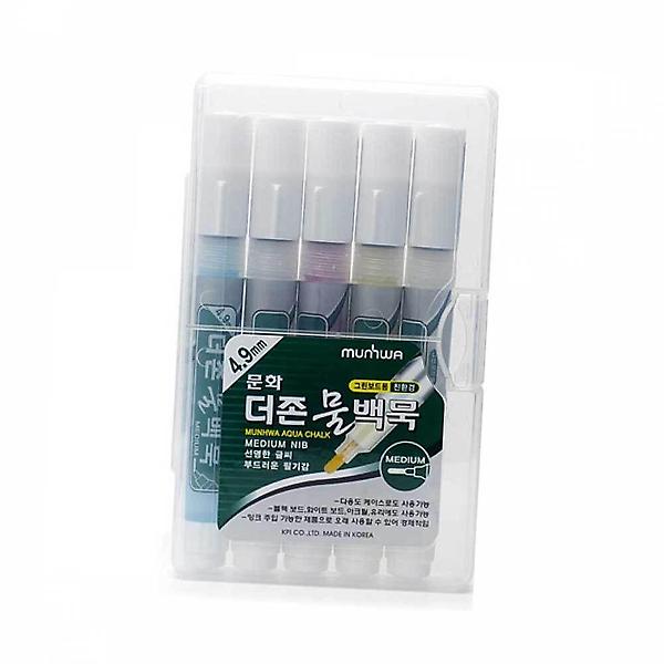  펜 물백묵 5p 세트 물백묵잉크 아크릴칠판 분필