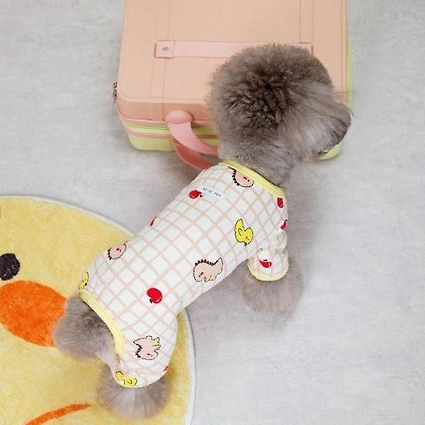  올인원 체크 강이지 강아지의류 강아지봄옷 강아지옷