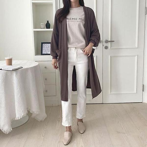  빅사이즈 208 중년 임부복 마담 심플오픈투포켓가디건