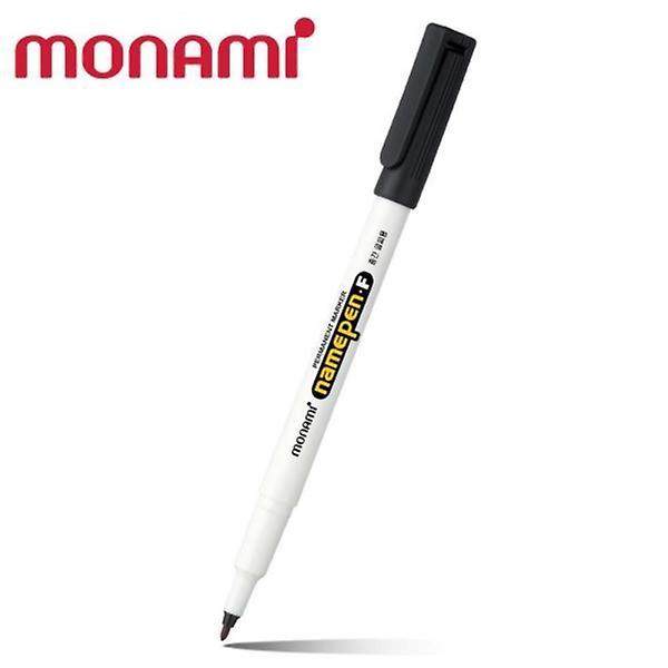  블랙 F 모나미 네임펜 12자루 중간글씨용 1다스