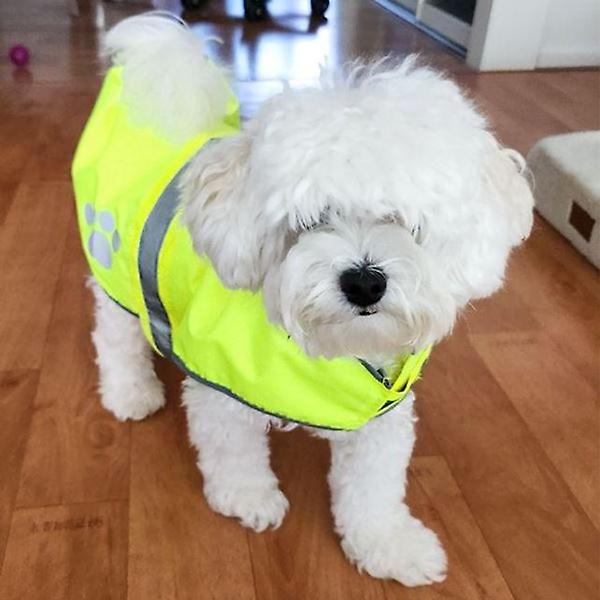  형광옷 강아지 L 안전 반사조끼 애견안전조끼 반사애
