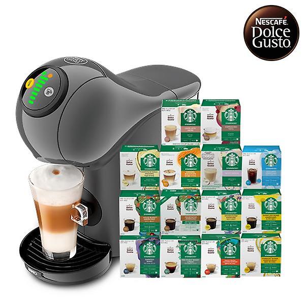  [돌체구스토] 커피머신 지니오S 베이직 그라파이트 + 12입 스타벅스 커피캡슐 1박스 (14종 택1)