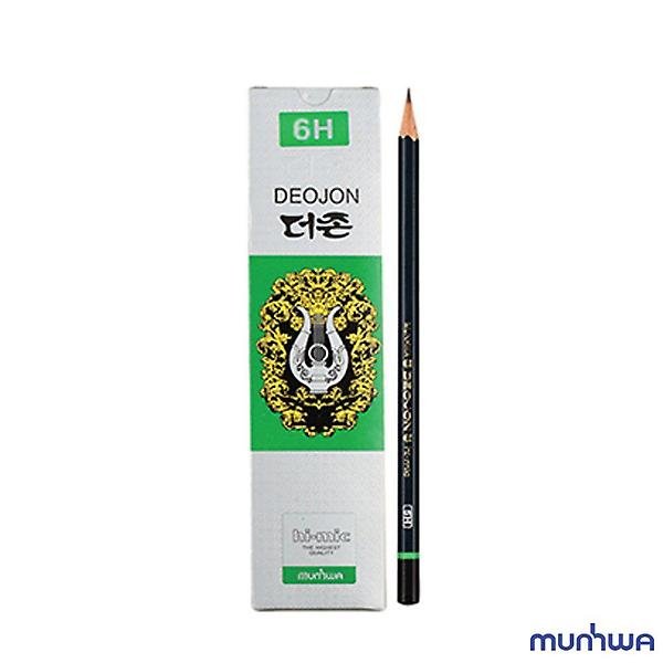  미술용 문화 연필 12개입 6H 학습용 더존