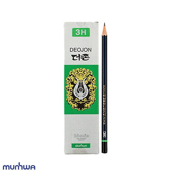  연필 3H 12개입 학습용 문화 더존 미술용
