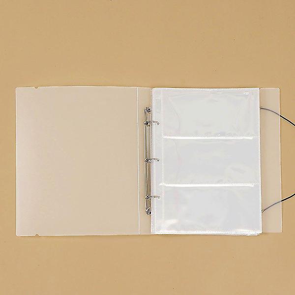  3공 스크랩북 앨범 3칸 포켓 바인더 영화표 항공권