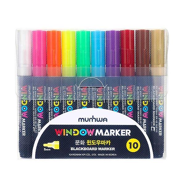  윈도우 마카 원뿔닙 10색 수성 마카 세트 드로잉