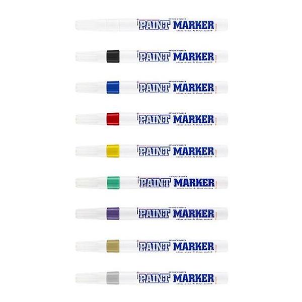  문화 페인트마카 세필 은색 12개