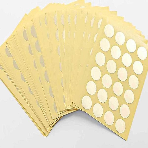  원형 스티커 원형라벨 사무용 금색 견출지 칼라 컬러