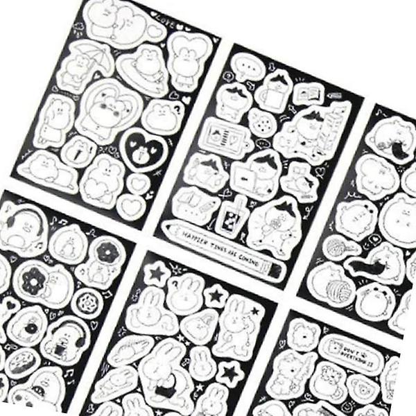  드로잉스티커 9종세트 장식용 노트북 선물포장