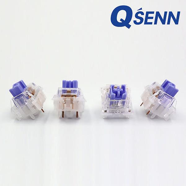  큐센 하이무 스위치 저소음 딥블루 5핀 리니어 [100개]