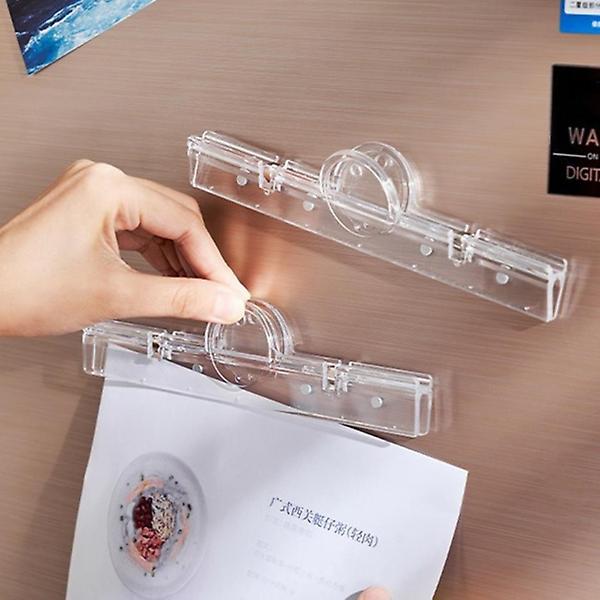  현관문 a4 페이퍼 냉장고 메모 자석 집게 마그넷 홀더