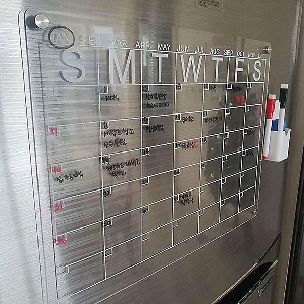  붙이는 자석보드 메모 계획표 투명 아크릴 보드판