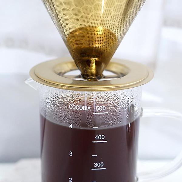  코코비아 내열유리 비커 계량컵 500ml 커피 핸드드립서버