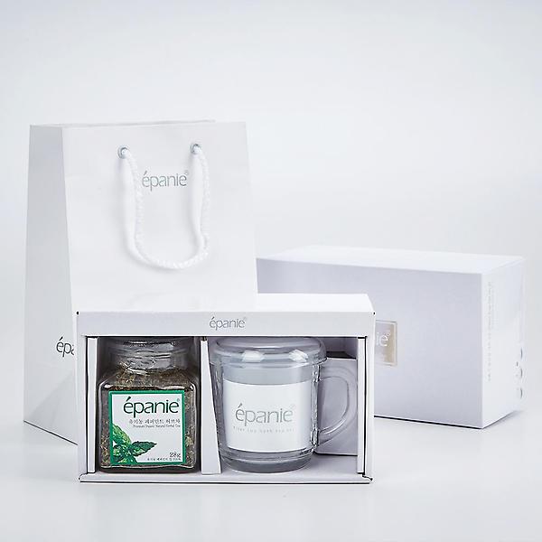  (답례품스티커제작)에빠니 유기농 허브차 필터컵 2호 고급 티 선물세트