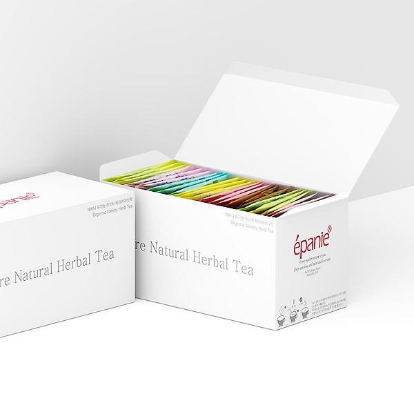  (답례품스티커제작)에빠니 유기농 허브차 버라이어티 선물세트 결혼식 돌잔치