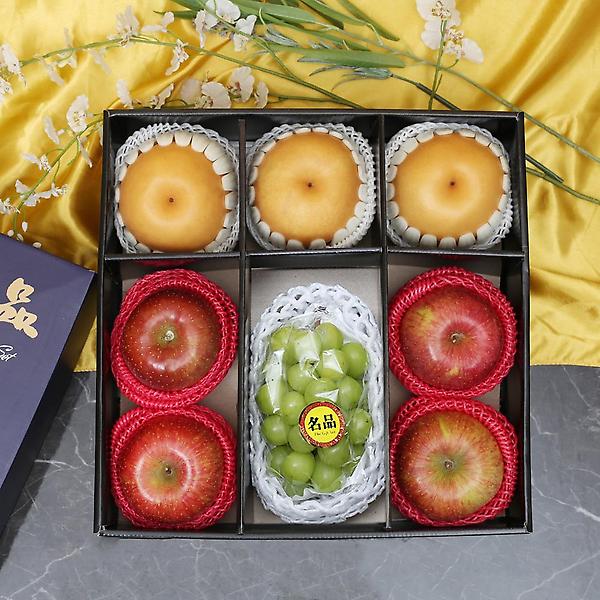  [자연예서] 명품 혼합 1호 과일선물세트(사과4+배3+샤인머스켓1)
