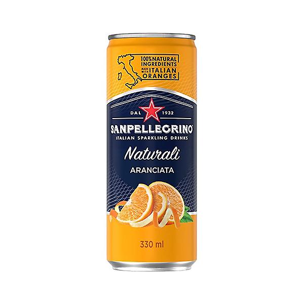  산펠레그리노 탄산음료 아란시아타 오렌지 330ml 캔 24개 1박스