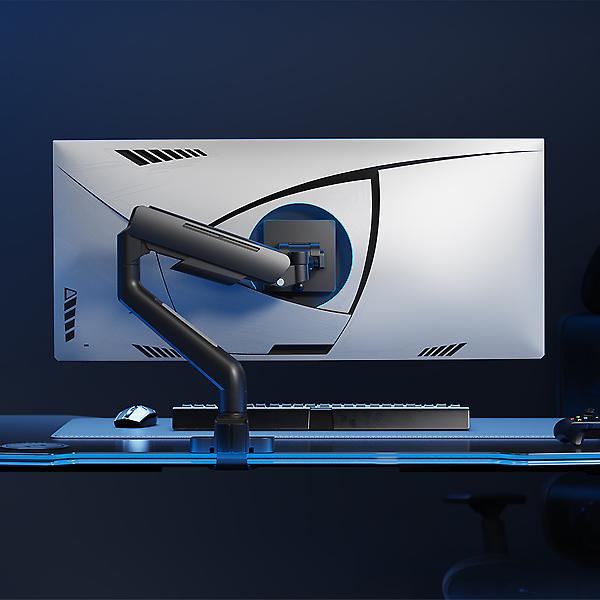  엔산 NH-15 고중량 가스스프링 싱글 모니터암 블랙