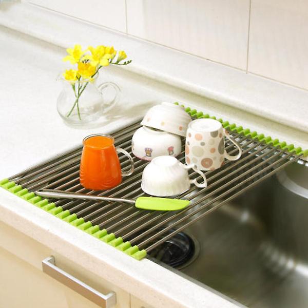  생활보감 싱크롤 싱크대 스텐 주방 선반 식기 건조대 15롤 20롤