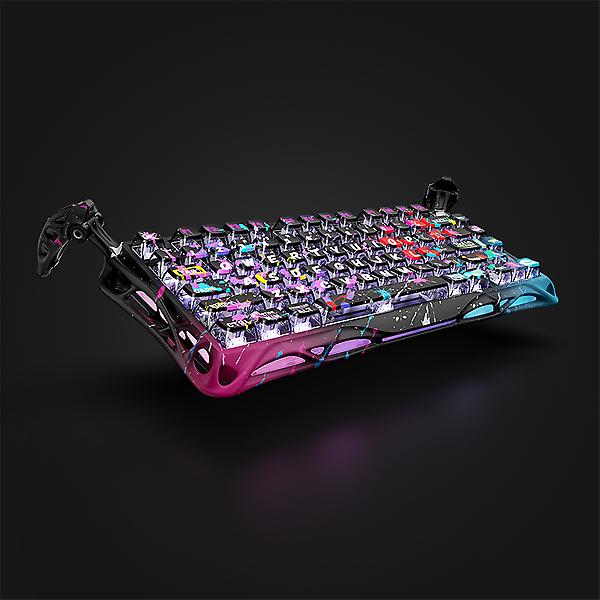  그라바스타 머큐리 V75 Pro 기계식 자석축 유선 키보드 - 네온 그래피티