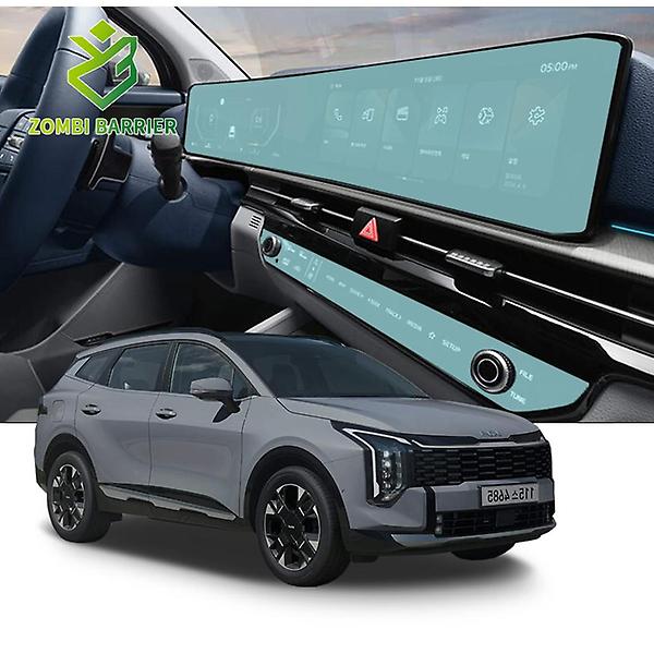  더 뉴 스포티지 NQ5 페이스리프트 내비게이션 공조기 일체형 올레포빅 액정보호필름