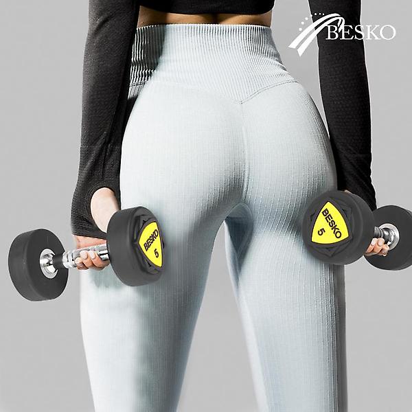  베스코 프리미엄 우레탄TPU덤벨 10kg 엠보싱그립