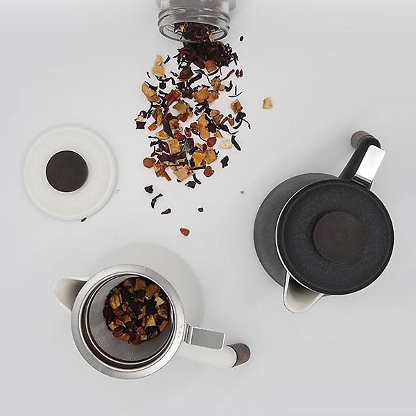  고원 계수나무 티포트 450ml 블랙 도자기 티팟+차거름망