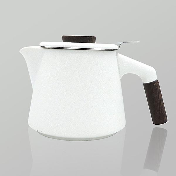  고원 계수나무 티포트 450ml 화이트 도자기 티팟+차거름망