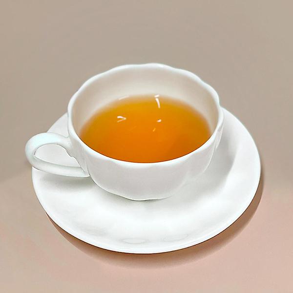  고원 펌킨 티잔 올화이트 2인조 200ml 호박 찻잔 세트