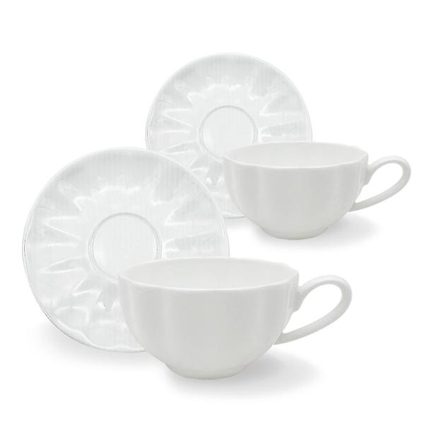  고원 펌킨 티잔 올화이트 2인조 200ml 호박 찻잔 세트