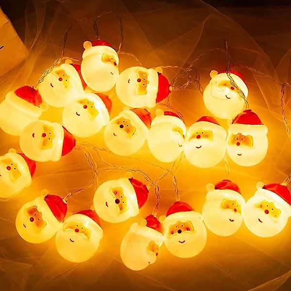  40구 LED 산타 가랜드 전구(웜색) 6M 크리스마스조명