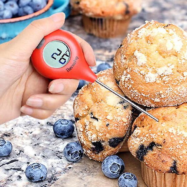  ETI 써모팝 방수 디지털 탐침온도계 레드 펜타입 제과제빵 식품 조리용