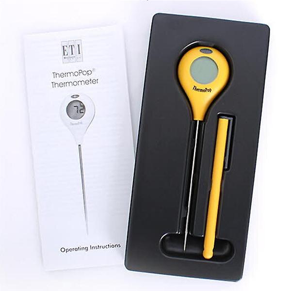  ETI 써모팝 방수 디지털 탐침온도계 레드 펜타입 제과제빵 식품 조리용