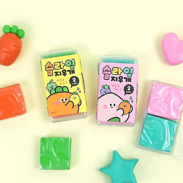  당근친구들 슬라임 케이스 지우개 2종세트
