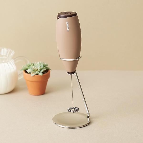  하리오 전동 우유거품기 CZ-1BR 말차라떼 전동차선 미니 핸드 자동 휘핑기