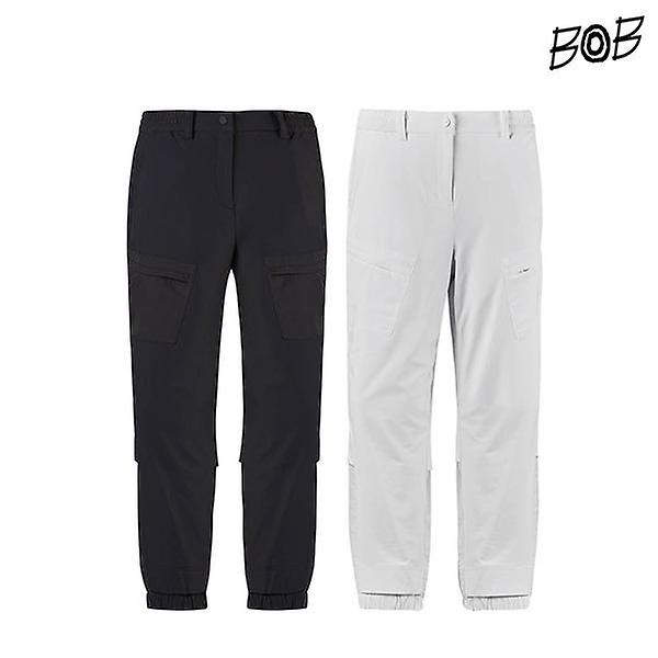  BOB 비오비 우븐 믹스 밑단지퍼 변형 여성 조거팬츠 G4F2PT510