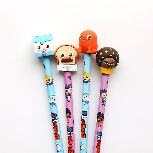  브레드이발소 피규어 연필캡세트 2종세트