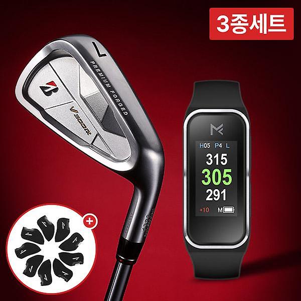  브리지스톤 V300 9 단조 NS PRO 스틸 7I 아이언세트+마이캐디 MF1 거리측정기+아이언커버