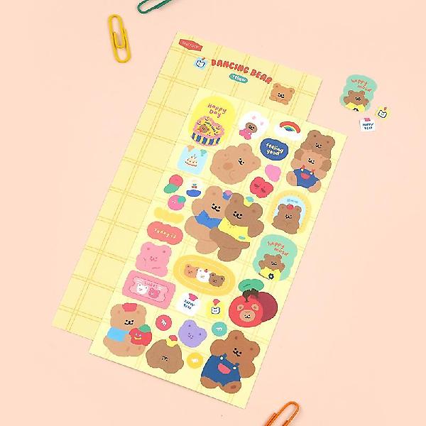  댄싱베어 스티커