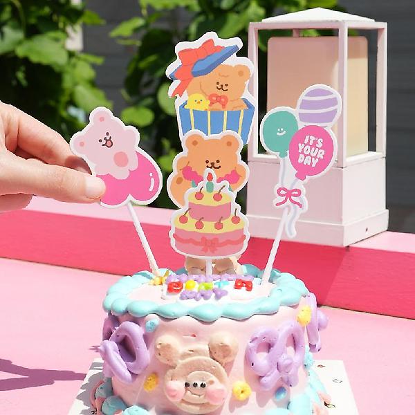  케이크 토퍼 4종세트