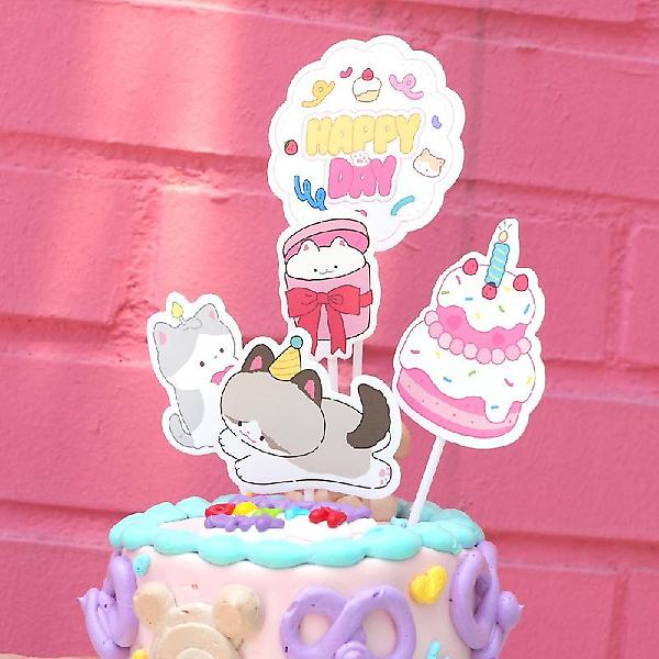  케이크 토퍼 4종세트