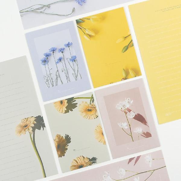  건물사이 피어난 꽃 편지지 4종세트